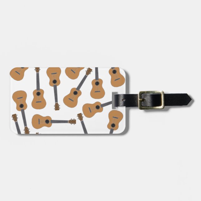 Ukuleles Uke Luggage Tag (Front Horizontal)