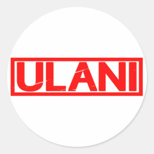 Ulani Stamp Classic Round Sticker