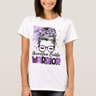Ulcerative Colitis Warrior Women Girl Survivor T-Shirt