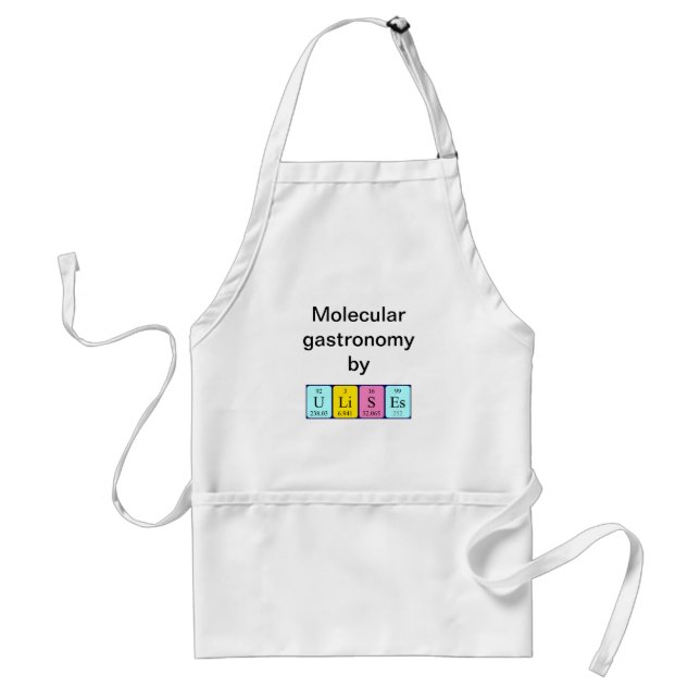 Ulises periodic table name apron (Front)