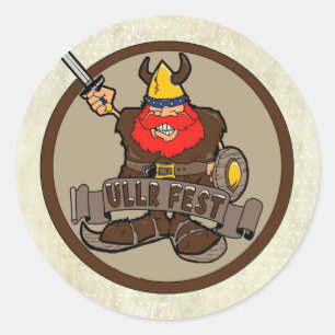 Ullr Fest heureux ski viking autocollants