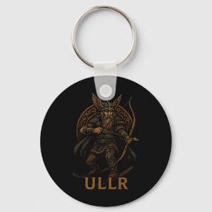Ullr Norse God Of Archery And Skiing Keychain