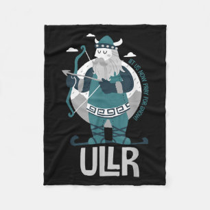 Ullr Norse God Of Snow Patron Saint Of Skiers And Fleece Blanket