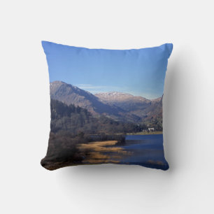 Ullswater Cumbria England Postcard Throw Pillow
