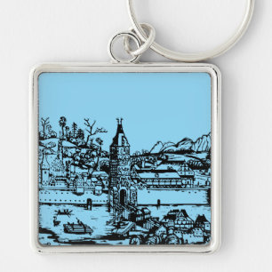 Ulm town in Baden-Württemberg in Germany Keychain