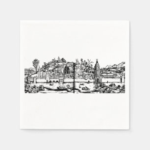 Ulm town in Baden-Württemberg in Germany Napkin
