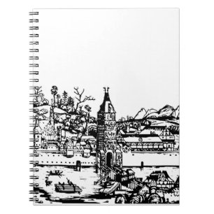Ulm town in Baden-Württemberg in Germany Notebook