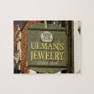 Ulman's Jewelry Store Sign, Fredericksburg Virgina Jigsaw Puzzle