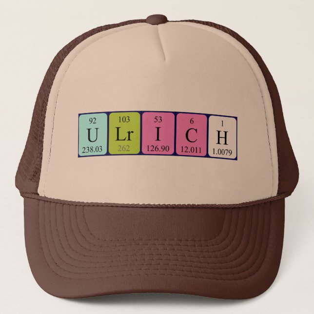 Ulrich periodic table name hat (Front)