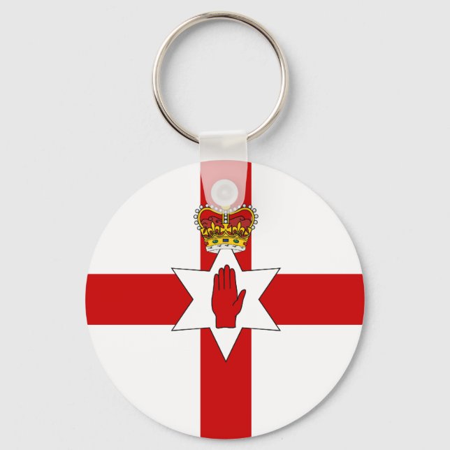 Ulster Banner Northern Ireland Flag Keychain (Front)