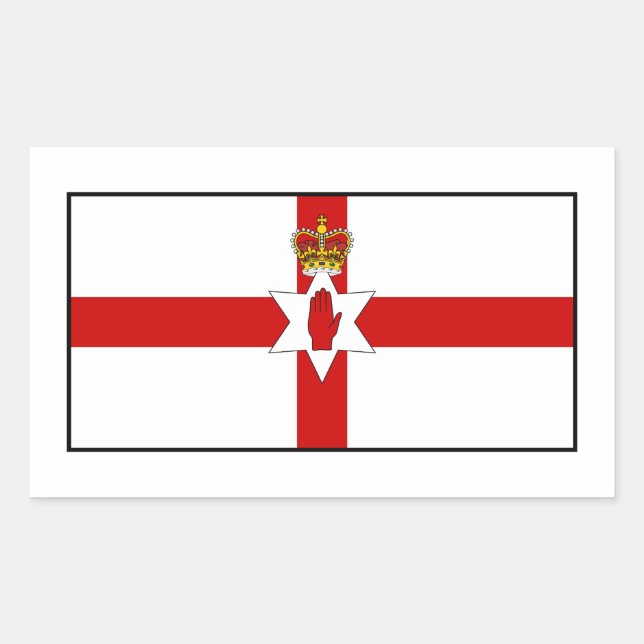 Ulster Banner Northern Ireland Flag Sticker (Front)