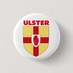 Ulster Coat of Arms 1 Inch Round Button