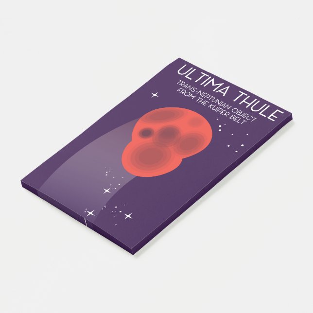 Ultima Thule Keiper Belt space art Post-it Notes (Angled)