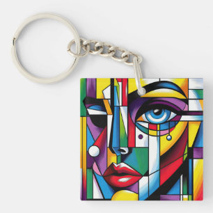  Ultimate Abstract Celebration of Femininity Keychain