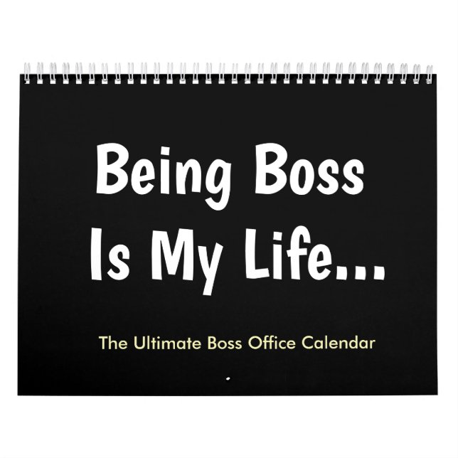 Ultimate Boss Calendar Funny Boss Humour Joke (Cover)