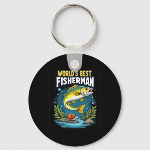 Ultimate Catch World's Best Fisherman Fishing Enth Keychain