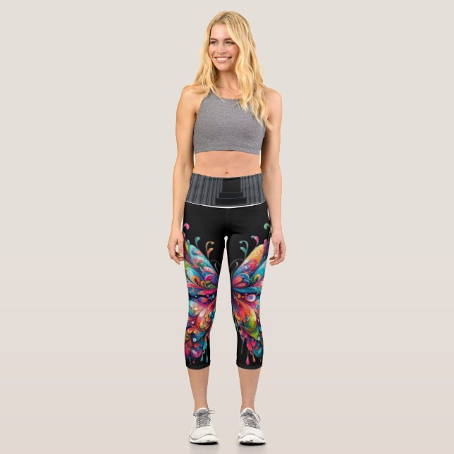Ultimate Comfort & Style Capri Leggings (Front)