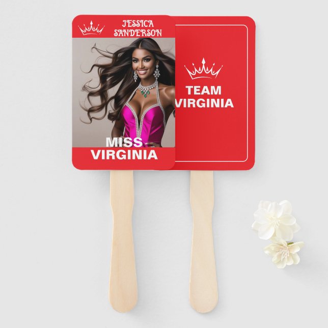 Ultimate Crown Pageant Wavers | Set of Fans (Front and Back)