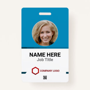 Ultimate Customization: Employee Photo Logo Barcod Badge