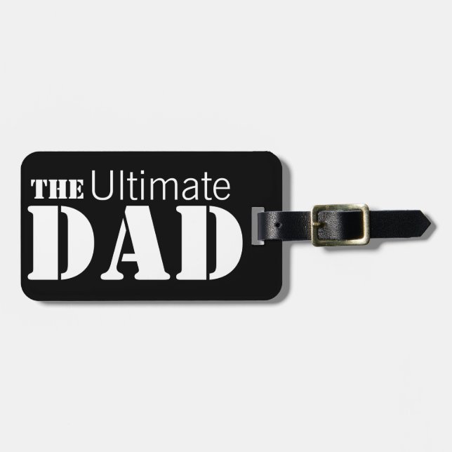 Ultimate Dad Personalized Luggage Tag (Front Horizontal)