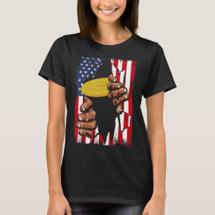 Ultimate Frisbee American Flag 4th Of July Merica T-Shirt