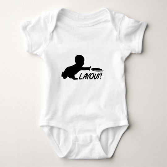 Ultimate Frisbee baby layout Baby Bodysuit