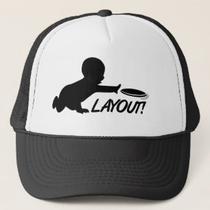 Ultimate Frisbee baby layout Trucker Hat
