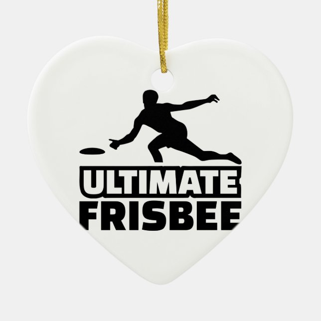 Ultimate Frisbee Ceramic Ornament (Front)