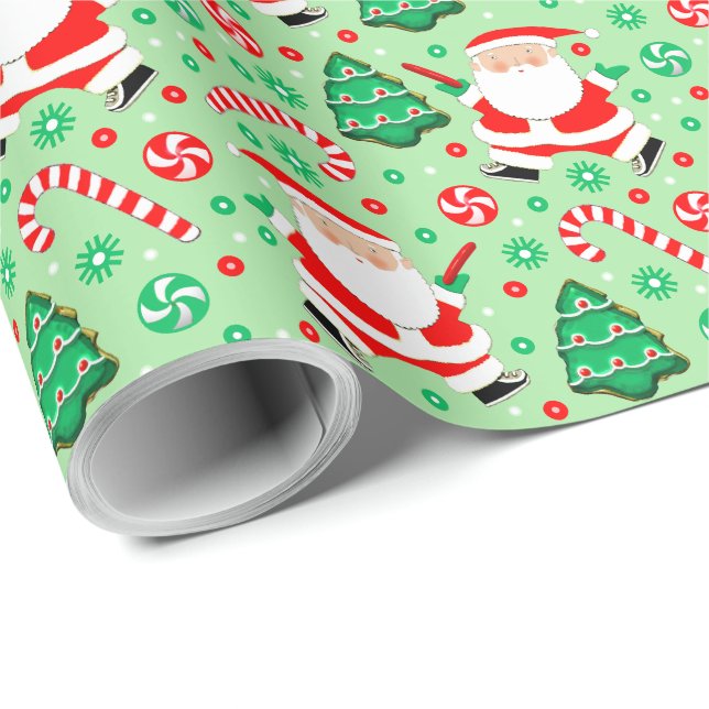 Ultimate Frisbee Christmas Gift Wrapping Paper (Roll Corner)