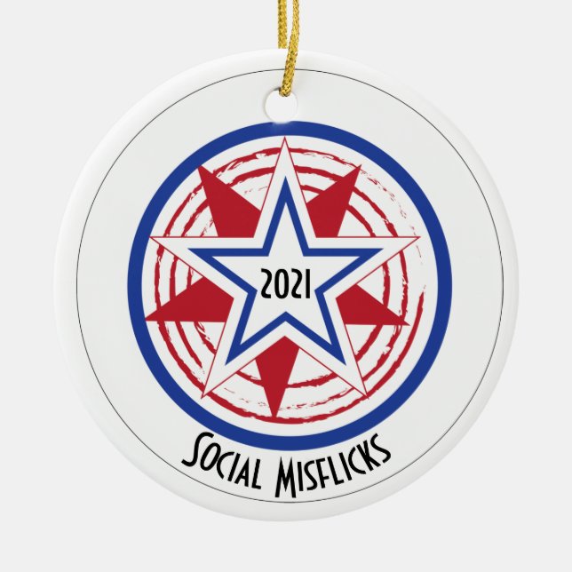 Ultimate Frisbee Christmas Tree Ornament Custom (Front)