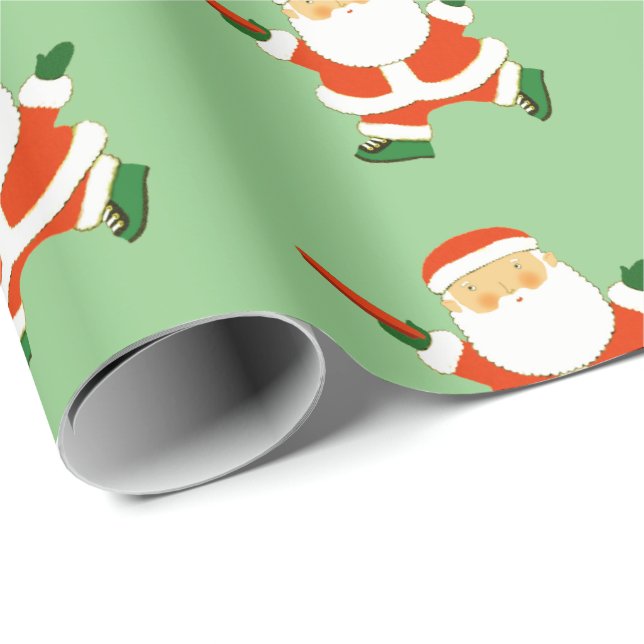 Ultimate Frisbee Christmas Wrapping Paper (Roll Corner)
