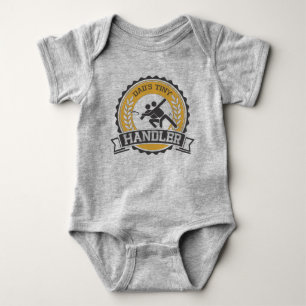 Ultimate Frisbee - Daddy's little Handler Baby Bodysuit