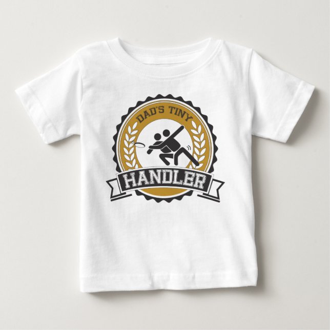 Ultimate Frisbee - Daddy's little Handler Baby T-Shirt (Front)