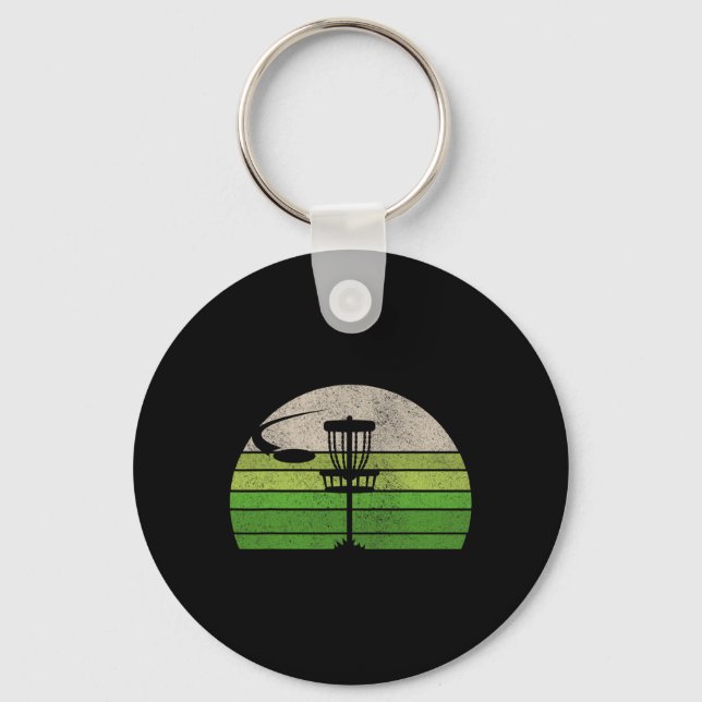Ultimate Frisbee Disc Golf Tee Shirts For Men Co.  Keychain (Front)