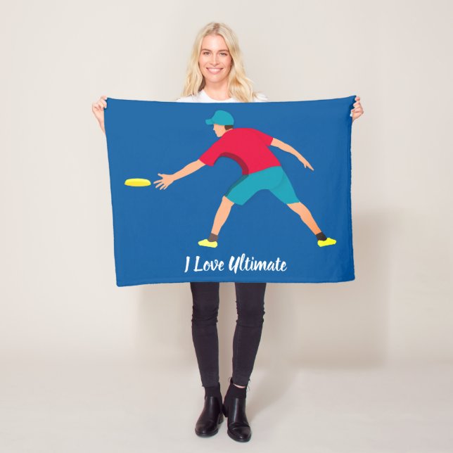 Ultimate Frisbee Fleece Blanket (In Situ)