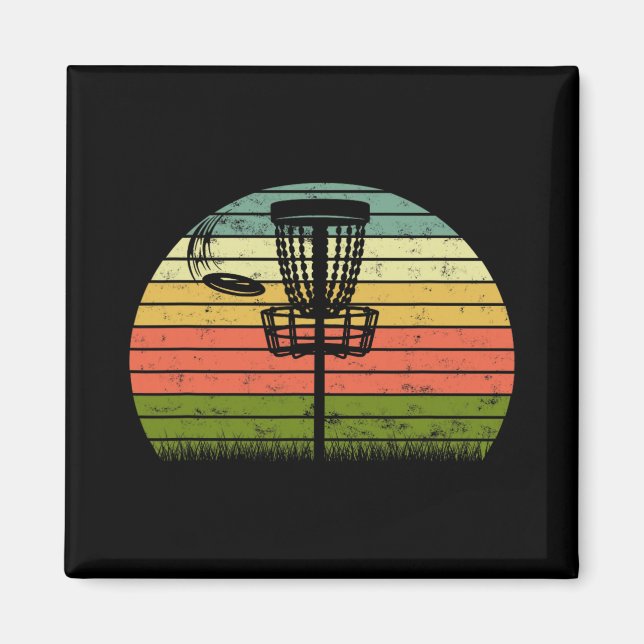 Ultimate Frisbee Frolf Disc Golf Player Flying Dis Magnet (Front)