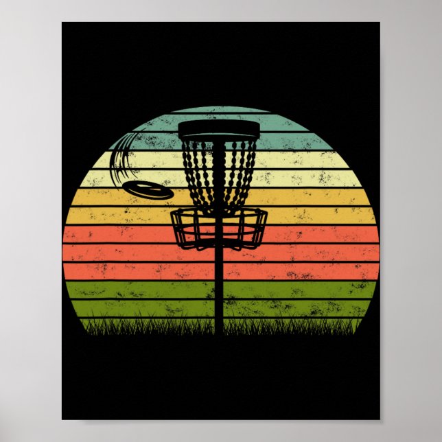Ultimate Frisbee Frolf Disc Golf Player Flying Dis Poster (Front)
