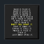 Ultimate Frisbee Game Language Frowler Disc Golf P Magnet<br><div class="desc">Ultimate Frisbee Game Language Frowler Disc Golf Player</div>