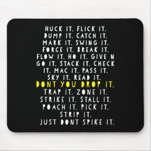 Ultimate Frisbee Game Language Frowler Disc Golf P Mouse Pad