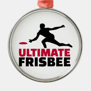 Ultimate Frisbee Metal Ornament