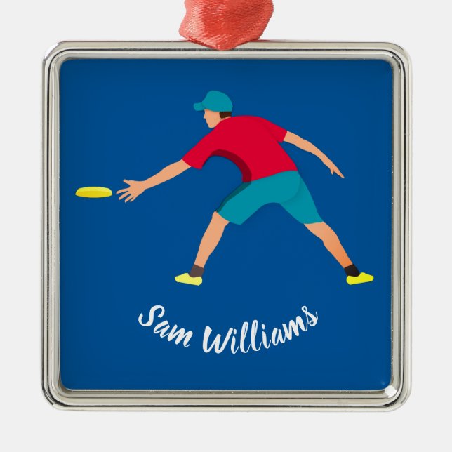 Ultimate Frisbee Metal Ornament (Front)