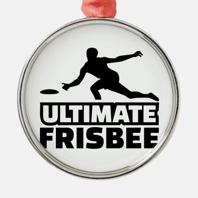Ultimate Frisbee Metal Ornament (Front)