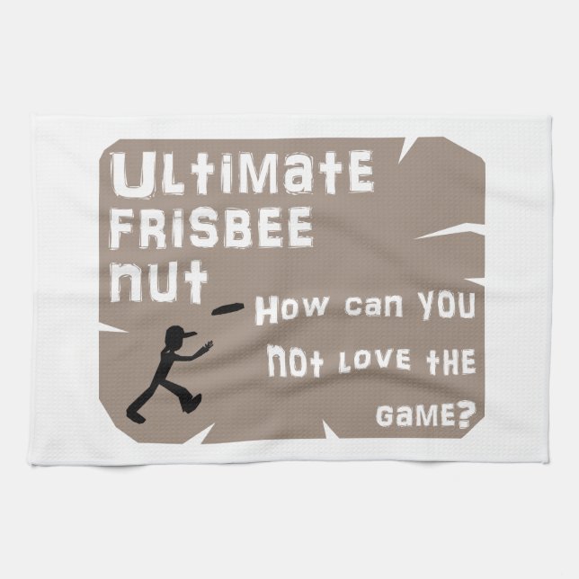 Ultimate Frisbee Nut Kitchen Towel (Horizontal)