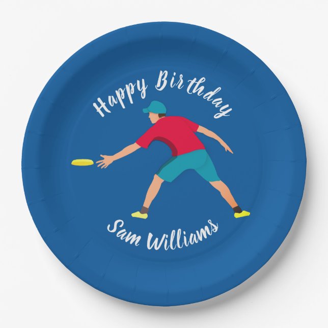 Ultimate Frisbee Paper Plate (Front)