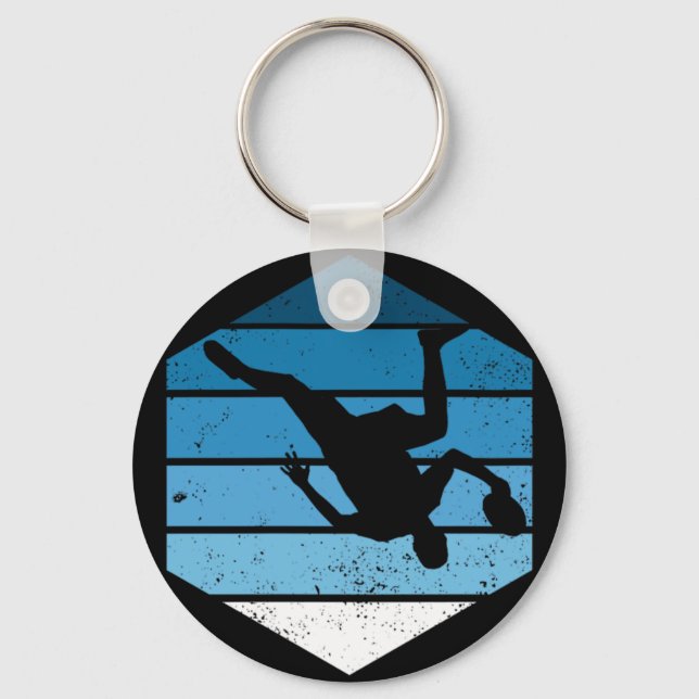 Ultimate Frisbee Retro Disc Golf  Keychain (Front)