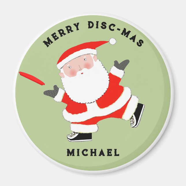 Ultimate Frisbee Stocking Stuffer Gift Magnet (Front)