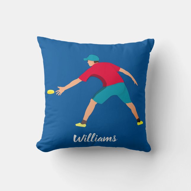 Ultimate Frisbee Throw Pillow (Front)