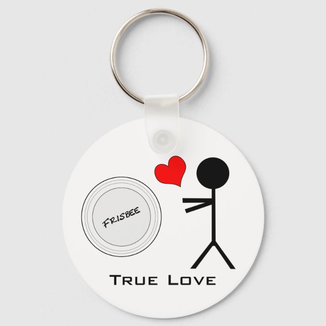 Ultimate Frisbee True Love Keychain (Front)