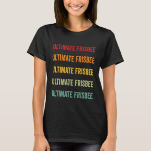 Ultimate Frisbee Ultimate Frisbee Hobbyist Rainbo T-Shirt
