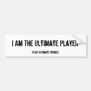 Ultimate Frisbee Ultimate Player Bumper Sticker